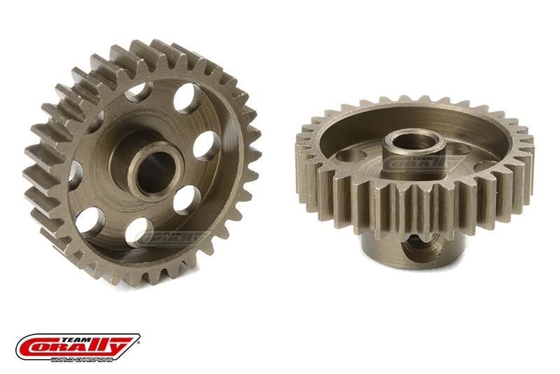 Team Corally 48 DP Motorritzel Stahl gehärtet 32 Zähne Welle 3.17mm / C-71432