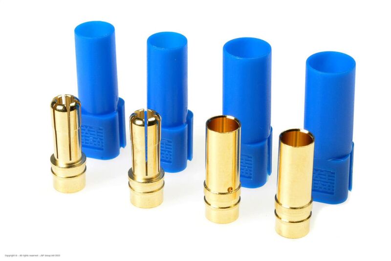 Revtec Steckverbinder XT-150 Goldkontakten Stecker + Buchse Blau 2 Paare