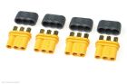Revtec Connector MR-30 3-Polig mit Kappe Goldkontakten Stecker 4 St