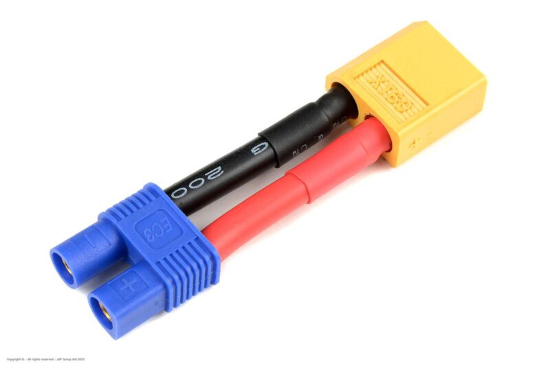 Revtec Power Adapterkabel EC-3 Buchse <=> XT-60 Stecker 12AWG Silikon Kabel 1 St