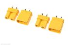 Revtec Steckverbinder XT-30U Goldkontakten Stecker + Buchse 2 Paare