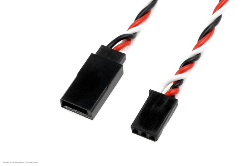 Revtec Servo Verlängerungskabel Verdrilltes HD Silikon Kabel Futaba 22AWG / 60 Stränge 30cm 1 St