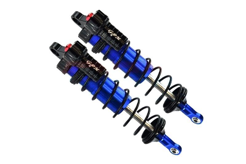 GPM TRAXXAS Sledge ALUMINIUM 6061-T6 L-SHAPE PIGGY BACK Dämpfer 128mm vorn blue / SLE128F/LBBK