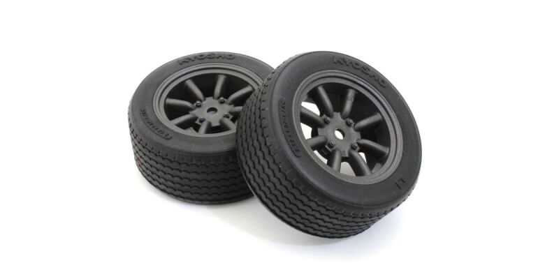 Kyosho Verklebte Reifen TC FZ02 M8S Watanabe Wheel 1:10 Fazer 2.0 (2) / K.FATH706BKM