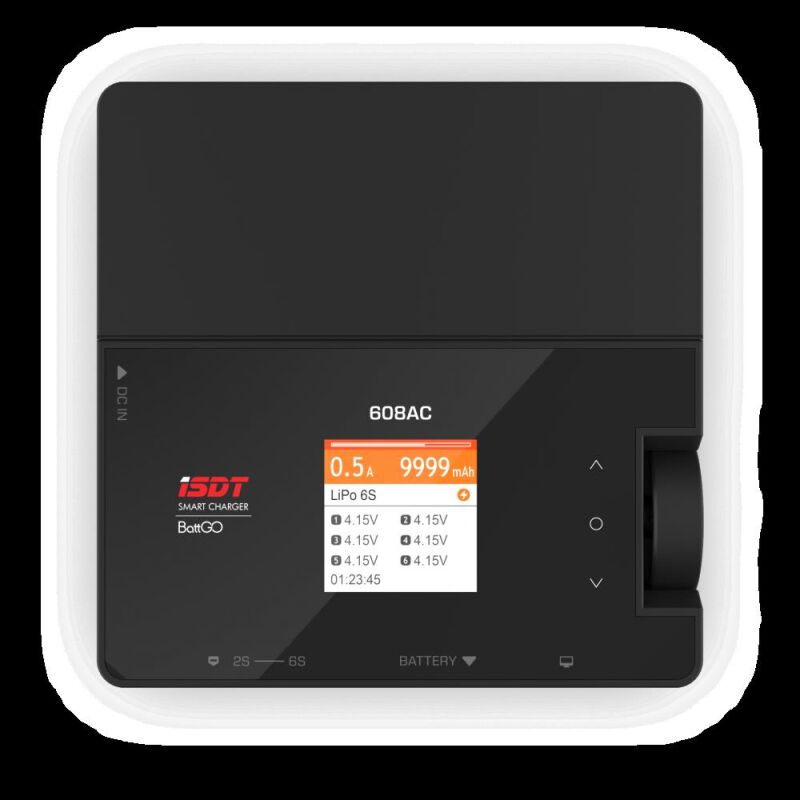 ISDT 608AC SMART CHARGER / Ladegerät AC/DC 60/200W 1-6S / 608AC