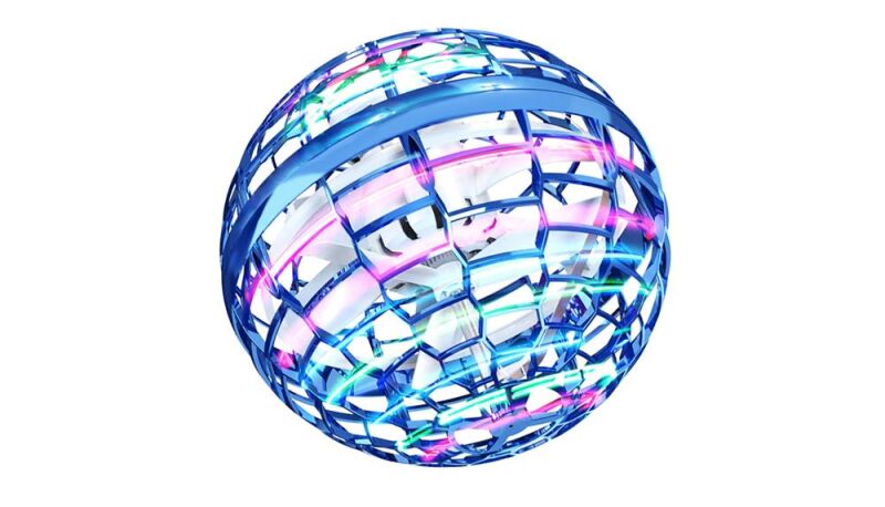 AMEWI / Magischer Hover Fly Ball 96mm mit Gyro blau / 25322