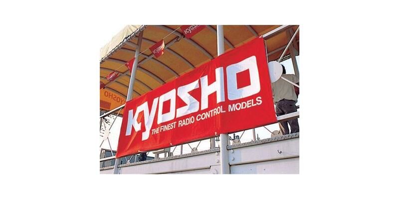 Kyosho Rennbanner Kyosho (600x1800mm) Polyester / K.87008Kyosho
