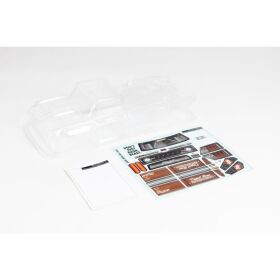 ARRMA 1:10 transparent Body mit Decals und Window Masks:...