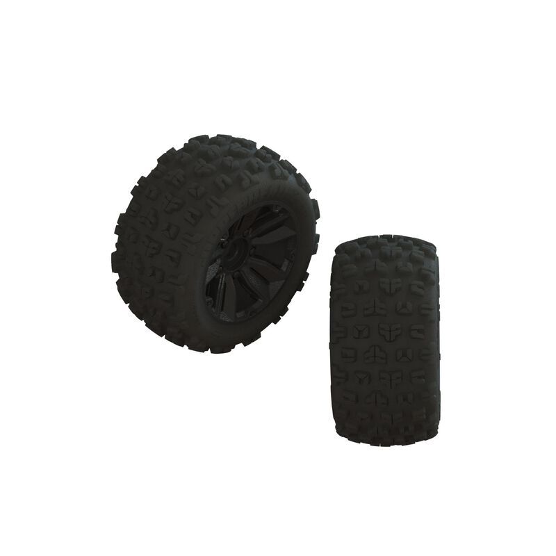 ARRMA Ersatzteil dBoots Copperhead2 LP Tire Set Glued (1pr) / ARA550090
