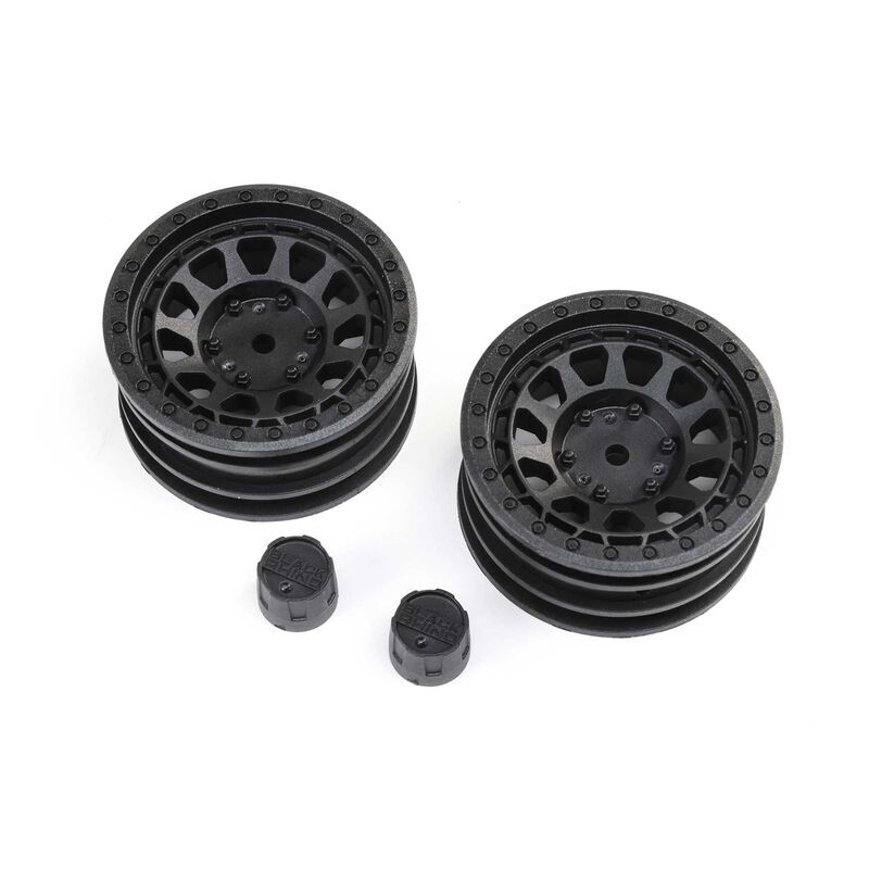 AXIAL Ersatzteil 1.9 Black Rhino Primm Wheels, 12mm Hex, Black (2) / AXI43015