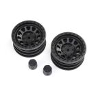 Axial Felgen schwarz Rhino Primm 1.9" 12mm Hex schwarz (Paar) / AXI43015