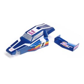 Losi Karosserie und Heckflügel blau: Mini JRX2 /...