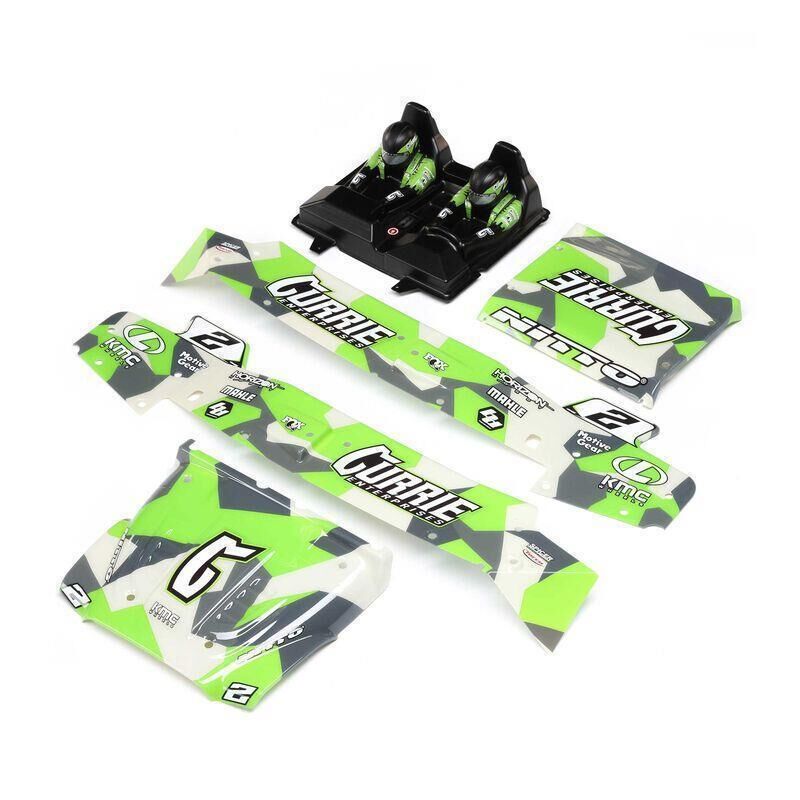 LOSI Ersatzteil Body/Driver Set, Green, Silkscreened: Hammer Rey / LOS230099