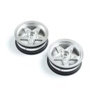 LOSI Ersatzteil Front Wheel, Satin Chrome (2): 22S Drag / LOS43047