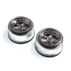 LOSI Ersatzteil Rear Wheel, Black Chrome (2): 22S Drag / LOS43050