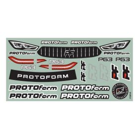 Protoform 1/10 P63 Pro-Lite (0.5mm) Clear Body for 190mm TC / PRM158020