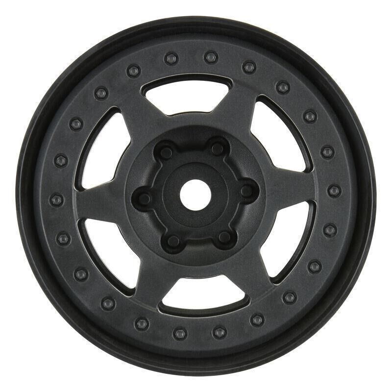 Pro-Line 1/10 Holcomb F/R 1.9" 12mm Crawler Bead-Loc Wheels (2) Black / PRO280903