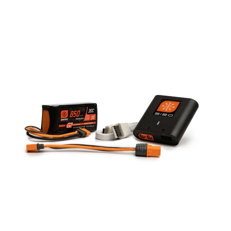 Spektrum Smart G2 Powerstage Air Bundle 3S 850mAh LiPo Akku / S120 Ladegerät / SPMXPSA100