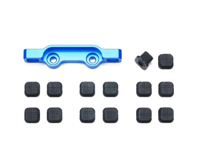 TAMIYA TD4 Alu Querlenkerhalter hint. einstell. / 300022038