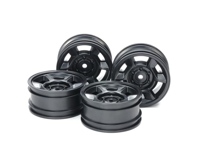 TAMIYA CC-02 6-Sp.-Felgen 26mm (4) Sw. Offset+4 / 300051688