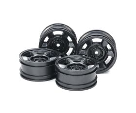 TAMIYA CC-02 6-Sp.-Felgen 26mm (4) Sw. Offset+4 / 300051688