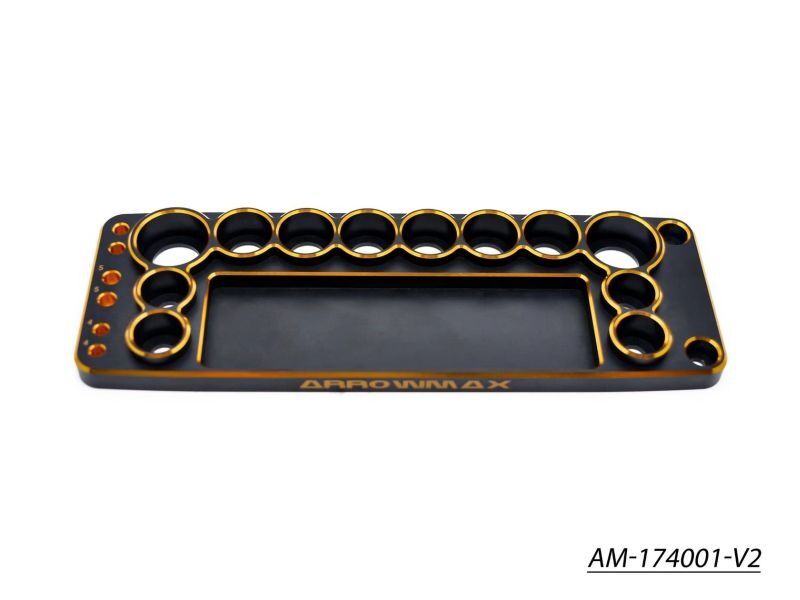 Arrowmax AM-174001-V2 Tools Base For 1/10 Cars Black Golden V2 / AM174001V2