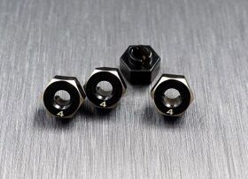 SAMIX SCX24 brass hex adaptar (4mm) / SAMscx24-4063-4