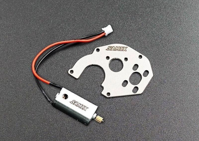 SAMIX SCX24 stainless steel motor plate & samix 050 motor combo se / SAMscx24-8037C2