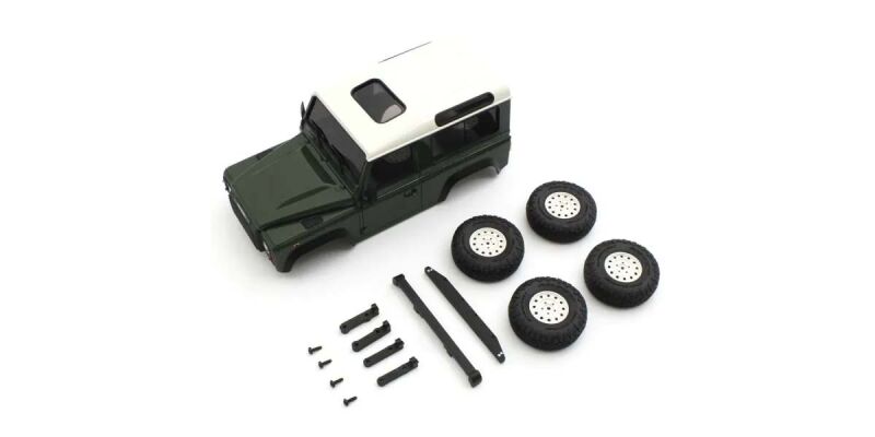 Kyosho Carrosserie Land Rover Defender 90 Heritage C-Green Mini-Z 4X4 MX01 / K.MXBT09GR