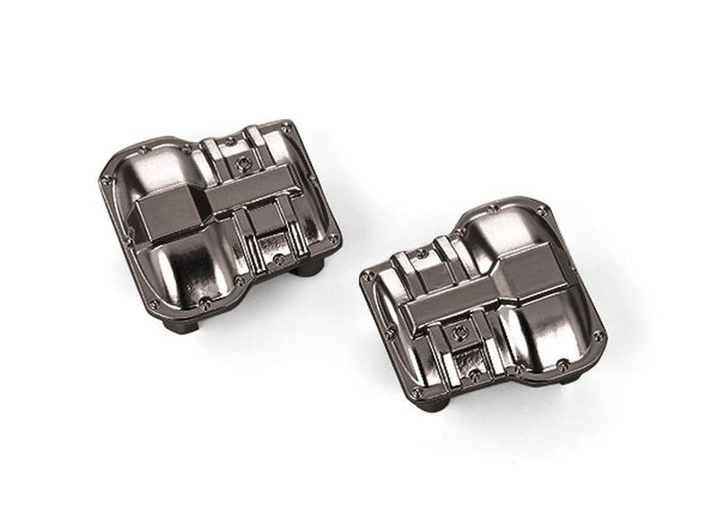 TRAXXAS TRX-4M / TRX4M Differential-Abdeckung (black chrome) (2) / TRX9738-BLKCR