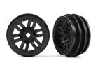 TRAXXAS TRX-4M / TRX4M Räder 1.0 (black) (2) / TRX9768