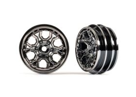 TRAXXAS TRX-4M / TRX4M Räder 1.0 (black chrome) (2)...