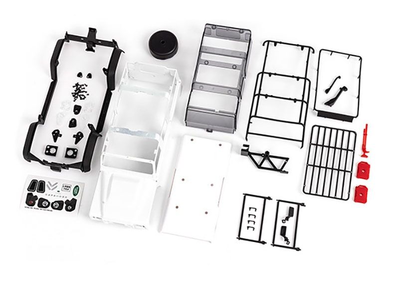 TRAXXAS TRX-4M / TRX4M Karosserie DEFENDER weiß, zur Selbstlackierung / TRX9712