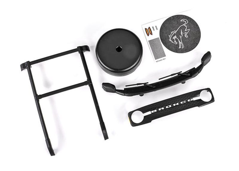 TRAXXAS TRX-4M / TRX4M Dachträger, Reifen Cover, Verkleidung, Grill für 9711 / TRX9715