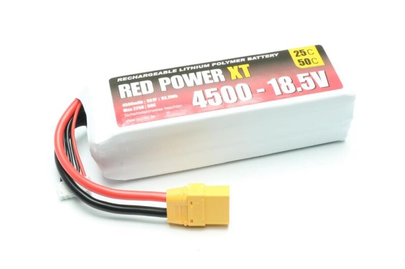 RED POWER LiPo Akku XT 4500 - 18,5V / 15435