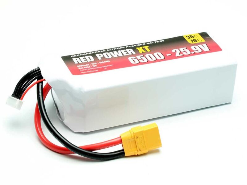 RED POWER LiPo Akku XT 6500 - 25.9V / 15447