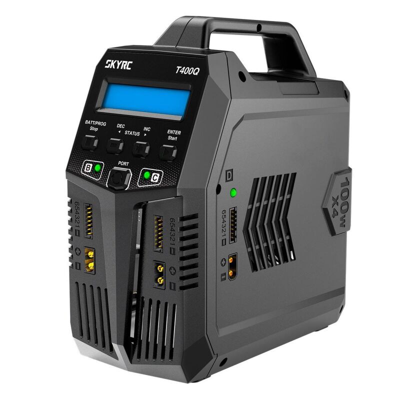 SkyRC T400Q AC/DC Quad Ladegerät LiPo 1-6s 12A 4x100W / SK100189-01