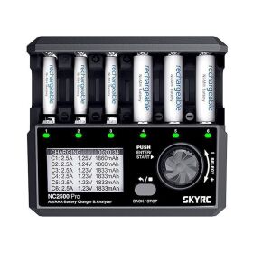 SkyRC Einzelzellen Ladegerät NC2500 Pro für 6xAA/AAA DC 3A / SK100185-01