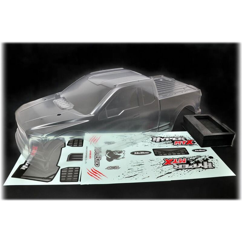 Hobao MTX CLEAR BODY SHELL W/ DECAL / HOP-0125N