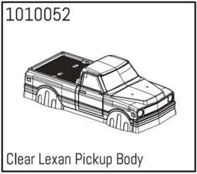 ABSIMA Clear Lexan Pickup Body Micro Crawler 1:18 / 1010052