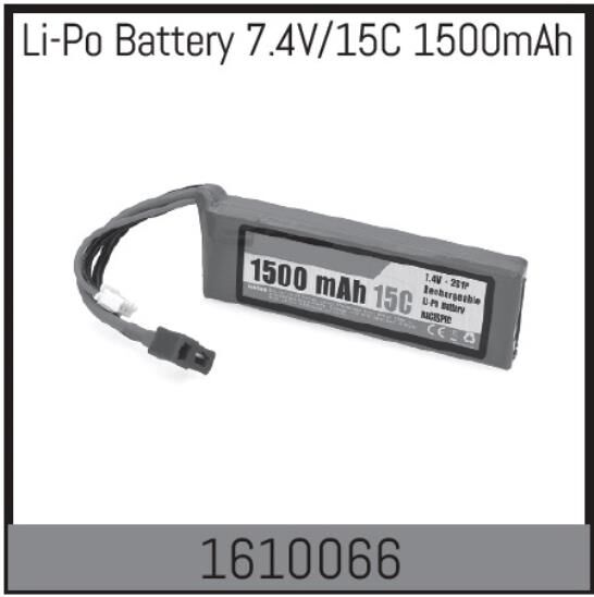 ABSIMA Li-Po Akku 2S 7.4V/15C 1500mAh / 1610066