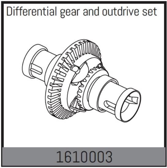 ABSIMA Ersatzteil Differential gear and outdrive set / 1610003
