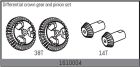 ABSIMA Ersatzteil Differential crown gear and pinion set / 1610004