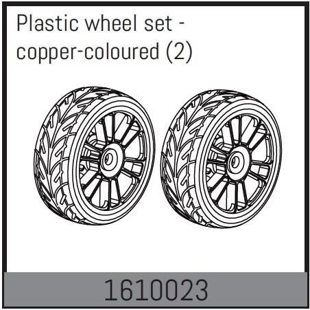 ABSIMA Ersatzteil Plastic wheel set - copper-coloured (2 Pcs.) / 1610023