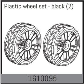 ABSIMA Ersatzteil Plastic wheel set - black (2 Pcs.) /...