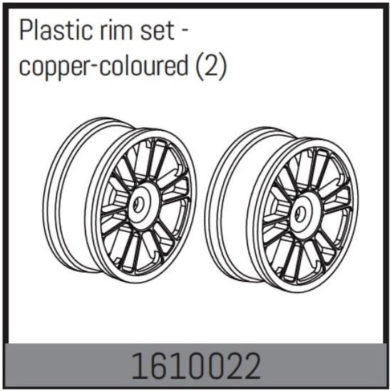 ABSIMA Ersatzteil Plastic rim set - copper-coloured (2 Pcs.) / 1610022