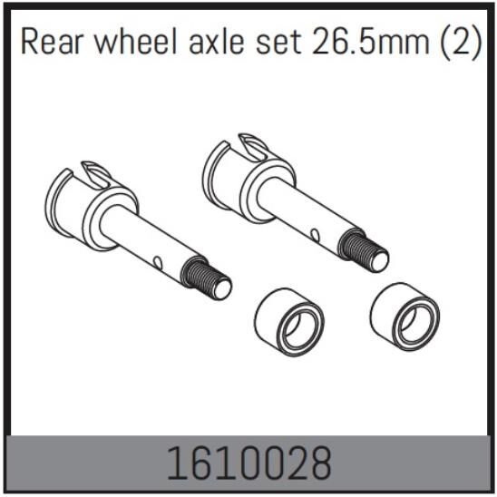 ABSIMA Ersatzteil Rear wheel axle set 26.5mm (2 Pcs.) / 1610028