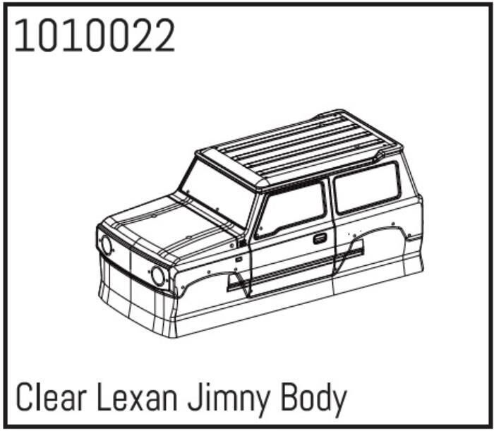ABSIMA Clear Lexan Jimny Body Micro Crawler 1:24 / 1010022