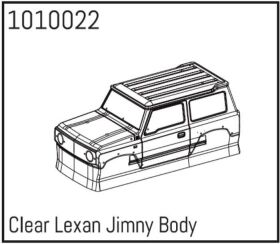ABSIMA Clear Lexan Jimny Body Micro Crawler 1:24 / 1010022