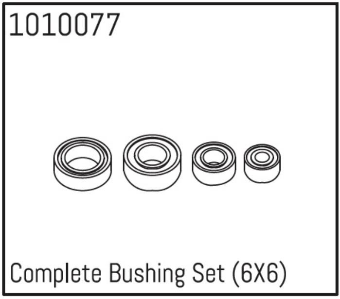 ABSIMA Complete Bushing Set (6X6) Micro Crawler 1:18 / 1010077
